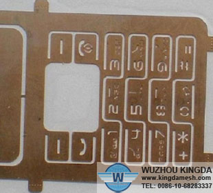 Electronic etching mesh