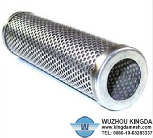 Filter cartridge perforated stainless steel