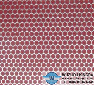 Perforated stainless mesh sheet