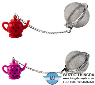 Decorative mesh tea ball infuser