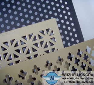 Decorative perforated sheet metal panels
