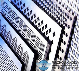 Decorative perforated sheet metal panels