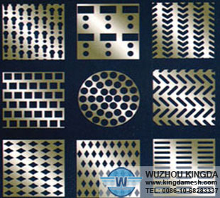 Decorative perforated sheet metal panels