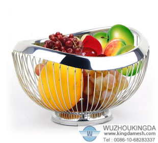 Stainless wire fruit basket