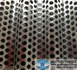 Corrugated perforated aluminum