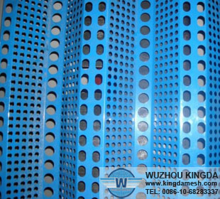 Corrugated perforated aluminum