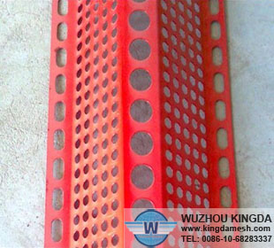 Corrugated perforated PVC sheet