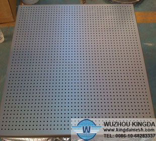 Perforated stainless panels