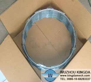 Hot dipped galvanized razor wire