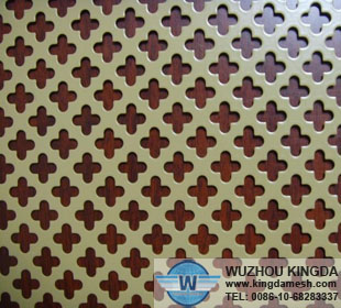 Decorative perforated metal panels