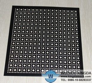 Decorative perforated metal panels