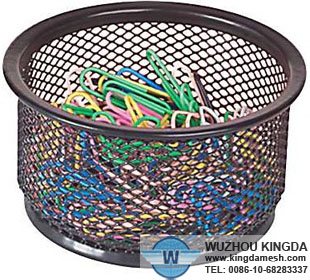 Round wire trash basket