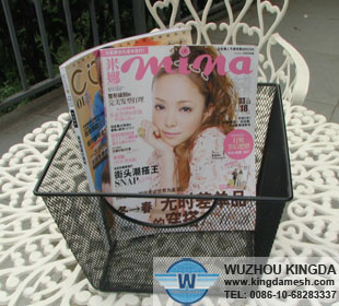 Wire mesh magazine holder