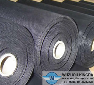 Black wire mesh cloth