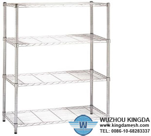 Metal wire shelving