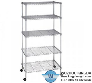 Metal wire shelving