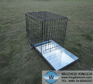 Metal wire dog cage