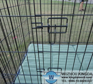 Metal wire dog cage