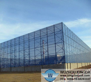 Windproof dust suppression net