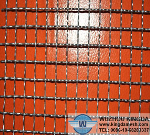 Electro galvanized crimped woven mesh