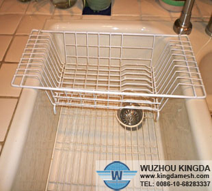 Over the sink dish drainer