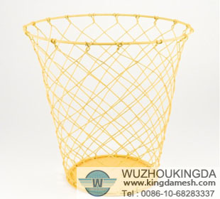 Large wire wastebasket