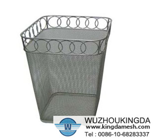 Large wire wastebasket