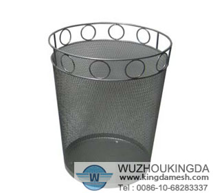 Large wire wastebasket