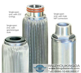 Sintered metal filter cartidges