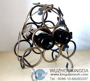 Wire wine bottle rack