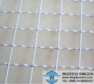 Galvanized crimped square wire netting