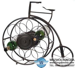 Metal wire bottle rack