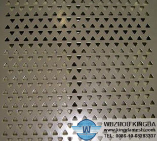 Triangle hole perforated sheet