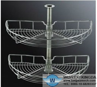 Kitchen metal wire storage basket