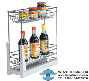 Kitchen metal wire storage basket