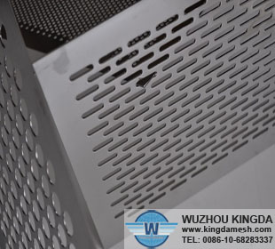 Oblong hole perforated sheet