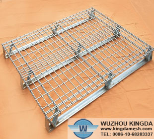 Wire mesh pallet cage