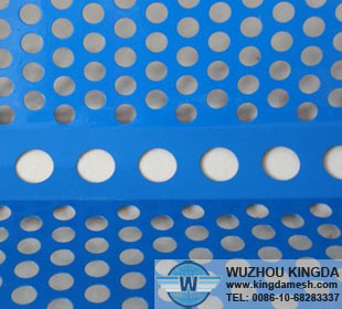 Powder coated perforated sheet