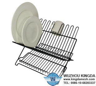 Folding draining rack