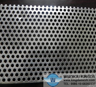 Hot-dipped galvanized perforated plate