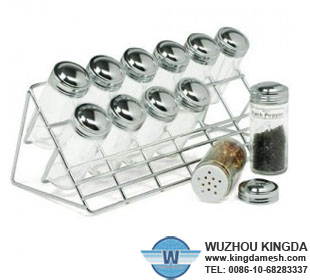 Metal spice racks