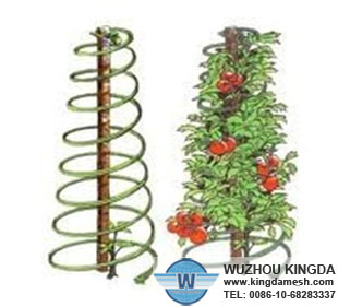 Tomato spiral plant stake wire