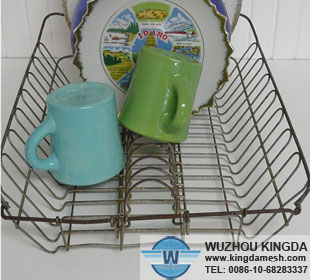 Vintage metal dish racks