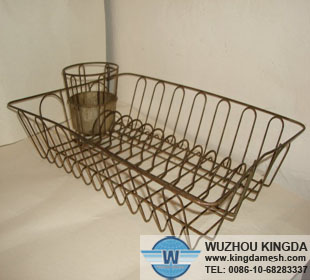 Vintage metal dish racks