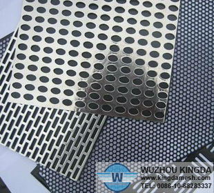 Perforated metal mesh sheets