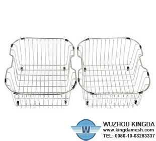 Steel basket for kitchen