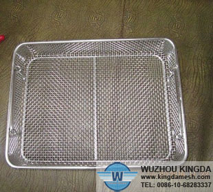 Stainless wire mesh basket