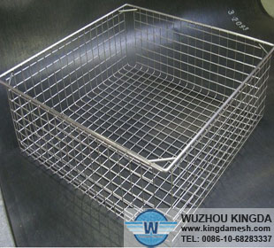 Stainless wire mesh basket