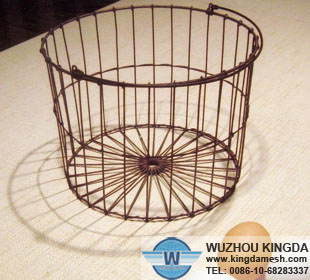 Antique wire basket