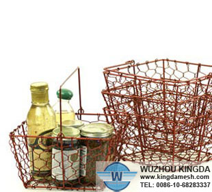 Antique wire basket